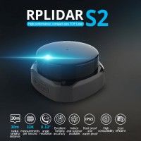 SLAMTEC RPLIDAR S2 Lidar Sensor 98.4FT Laser Range Scanner Waterproof Lidar Scanner with Black Cover
