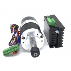 WS55-140 300W DC36V 12000RPM Brushless Spindle Motor with Driver for MACH3 CNC Engraving Machine