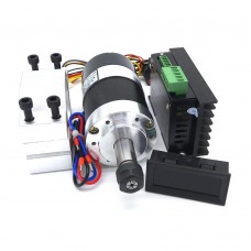 WS55-140 300W Brushless DC Spindle Motor + WS55-180 BLDC Motor Driver + Motor Clamp + Speed Meter