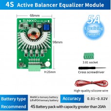 SUNKKO BAL-504 5A 4S Battery Balancer Equalizer for Ternary Lithium Battery Iron Lithium Battery