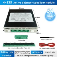 SUNKKO BAL-513A 5A 4-13S Battery Balancer Lithium Battery Pack Voltage Equalization Controller