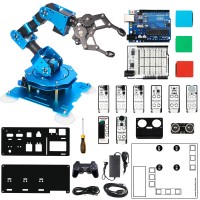 xArm UNO 6DOF Robot Arm Mechanical Arm (Assembled) w/ Secondary Development Sensor Kit for Arduino