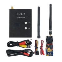 RC Transmitter Receiver RC TX RX 5.8G 2000MW Wireless Transmitter & RC832 5.8G AV Receiver for FPV