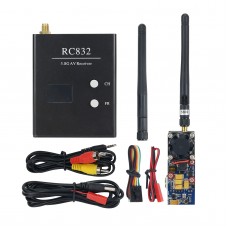 RC Transmitter Receiver RC TX RX 5.8G 2000MW Wireless Transmitter & RC832 5.8G AV Receiver for FPV