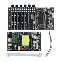 DSP Frequency Divider ADSP-21489 Development Board 4 IN 6 OUT Kit + Switching Power Supply