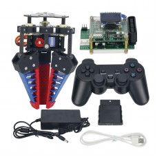 Bionic Manipulator Mechanical Arm For 0.8-3.9" Objects Finger Gripper Robot Claw Assembled + Controller Kit