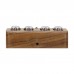 Bluetooth Clock IN12 Glow Tube Clock Nixie Clock 4-Digit Electronic Alarm Clock w/ Touch Buttons-Walnut Color