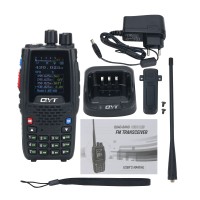QYT KT-8R 5W 3-5KM VHF UHF Radio Walkie Talkie Four-Band Handheld Transceiver with Color Screen