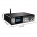 D50PRO Dual ES9018K2M Decoder Digital HIFI Decoding Amp Coaxial Fiber Bluetooth U Disk Player-Black Panel