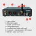 D50PRO Dual ES9018K2M Decoder Digital HIFI Decoding Amp Coaxial Fiber Bluetooth U Disk Player-Black Panel