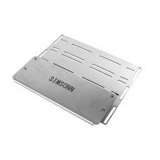 Stainless Steel Bottom Plate Mounting Plate for Brake Throttle Clutch Pedal Simulated Racing Game-Bended Edge