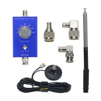 HamGeek HG-ANT 20W Telescopic Antenna 5-22MHz Mini Shortwave Antenna + 5M/16.4FT Feeder for USDX