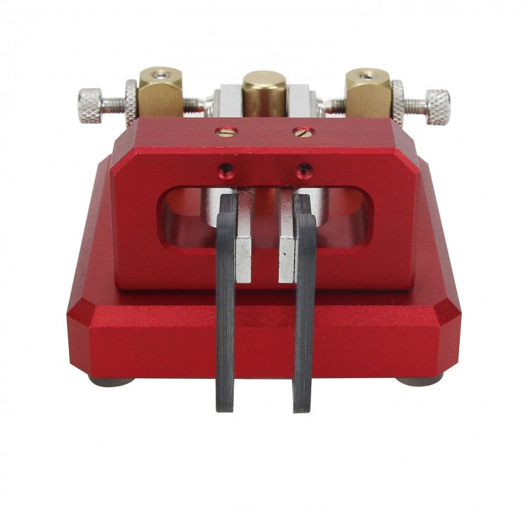 L&MAO Automatic Morse Keyer DualPaddle Telegraph Key CW Key (Red) for