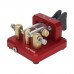 L&MAO Automatic Morse Keyer Dual-Paddle Telegraph Key CW Key (Red) for Ham Radio Users