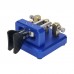 L&MAO Automatic Morse Keyer Dual-Paddle Telegraph Key CW Key (Blue) for Ham Radio Users