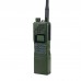 HamGeek AR-152 15W FM VHF UHF Radio Outdoor Walkie Talkie Handheld Transceiver with Flashlight Green