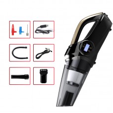 4-In-1 Car Vacuum Cleaner Tire Pressure Gauge Inflator with LED Lighting (Digital Display)