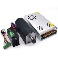 500W ER11 12000RPM DC Brushless Spindle Motor w/ Fixing Bracket Protective Cover Driver Power Supply