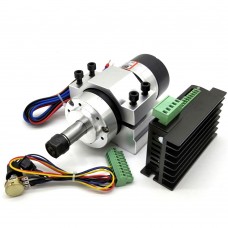 Upgraded 400W 12000RPM Brushless Spindle Motor Air Cooled ER11 Collet Holder with Driver Motor Clamp