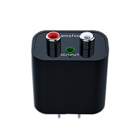 Famshion T182 Standard Bluetooth Receiver 5.0 Bluetooth Audio Adapter (Black) for Amp Speakers Mixer