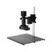 16MP 1080P HDMI Microscope Camera + 150X C-Mount Lens + 56-LED Ring Light + Stand for PCB Soldering