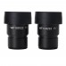 7X-50X Stereo Trinocular Head + WF10X/22mm Eyepiece Rubber Eye-Guards 0.5X Auxiliary Objective Lens