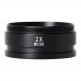 7X-50X Stereo Trinocular Head + WF10X/22mm Eyepiece Rubber Eye-Guards 2.0X Auxiliary Objective Lens