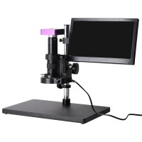 51MP 1080P 60FPS Digital Microscope with HDMI USB Camera 180X Lens 11.6" Screen for PCB Soldering