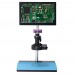 51MP Digital Microscope Camera Professional Repair Tool w/ 150X C Mount Lens 11.6" LCD Metal Stand