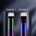 19" 120-LED Music Spectrum Display USB Voice-Activated Rhythm Light (Type 2) for 1U Audio Cabinet