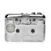 TON010 Portable Cassette Converter Cassette Tape to MP3 Converter w/ Type C Port Transparent Shell