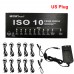 MOSKY ISO-10 Guitar Effect Pedal Power Supply 10 Isolated DC Outputs/ 5V USB Output for 9V 12V 18V Protection Guitar Accessories
