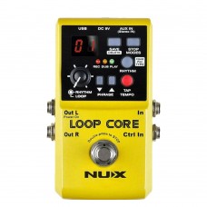 Nux Loop Core Guitar Effect Pedal Looper 6 Hours Recording Time, 99 User Memories, Drum Patterns with Tap Tempo