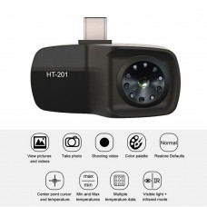 HT-201 Cell Phone Thermal Imager Infrared Thermal Imaging Camera Supports Video Pictures for Phone