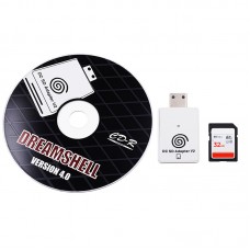 DC SD Adapter V2 (for SD TF Card) + CD Dreamshell V4.0 + 32GB Game Card for SEGA Dreamcast Consoles