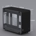 Mini PC Transparent Acrylic Geeek C2 A4 ITX Computer Case A4 Transparent Case USB 3.0 PCI-E3.0*16 Graphics Card -Black