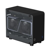 Mini PC Transparent Acrylic Geeek C2 A4 ITX Computer Case A4 Transparent Case USB 3.0 PCI-E3.0*16 Graphics Card -Black