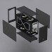Geeek M5 PC A4 SFX Mini Case LTX Side Transparent 240 Water-cooled Small Chassis SFX Power Portable Small Computer Host 140*340*220mm