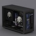 Geeek M5 PC A4 SFX Mini Case LTX Side Transparent 240 Water-cooled Small Chassis SFX Power Portable Small Computer Host 140*340*220mm