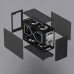 Geeek M5 PC A4 SFX Mini Case LTX Side Transparent Water-cooled Small Chassis SFX Power Portable Small Computer Host with Extension Cable