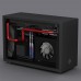 Geeek M5 PC A4 SFX Mini Case LTX Side Transparent Water-cooled Small Chassis SFX Power Portable Small Computer Host with Extension Cable
