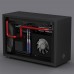 Geeek M5 PC A4 SFX Mini Case LTX Side Transparent Water-cooled Small Chassis SFX Power Portable Small Computer Host with Extension Cable