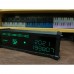 Retro Desktop Clock Quasi-VFD Clock Rechargeable Electronic Clock Home Decor with Wooden Shell