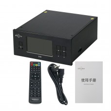 XRK Shinrico D3S Turntable HIFI Digital Music Audio Player Support FLAC APE WAV ALAC OGG DSD64 DFF DSF SACD ISO -Black