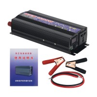 1600W Power Inverter Pure Sine Wave Stable Performance Input 12V Output 220V for Home Vehicle