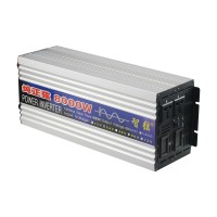 8000W Pure Sine Wave Power Inverter Dual Digital Screens (24V to 220V) for Home Solar Power System