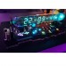 IV-18 VFD Tube Clock Refer Nixie Tube Clock RGB LED Home Decor Clock W/ Remote Control Digital Table Clock-Gold