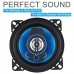 2pcs Durable 4 Inch 2Way 300W Car Speaker Automobile Car HiFi Audio Full Range Frequency Coaxial Speaker High Pitch Loudspeaker