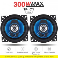 2pcs Durable 4 Inch 2Way 300W Car Speaker Automobile Car HiFi Audio Full Range Frequency Coaxial Speaker High Pitch Loudspeaker