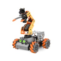 MasterPi AI Robot Open Source Smart Robot Car w/ Mecanum Wheel Robot Arm without Motherboard SD Card